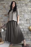 Paloma Ripley Skirt Chocolate